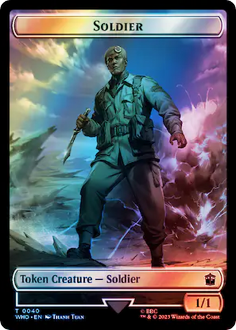 Soldier // Osgood, Operation Double Double-Sided Token (Surge Foil) [Doctor Who Tokens] - The Mythic Store | 24h Order Processing