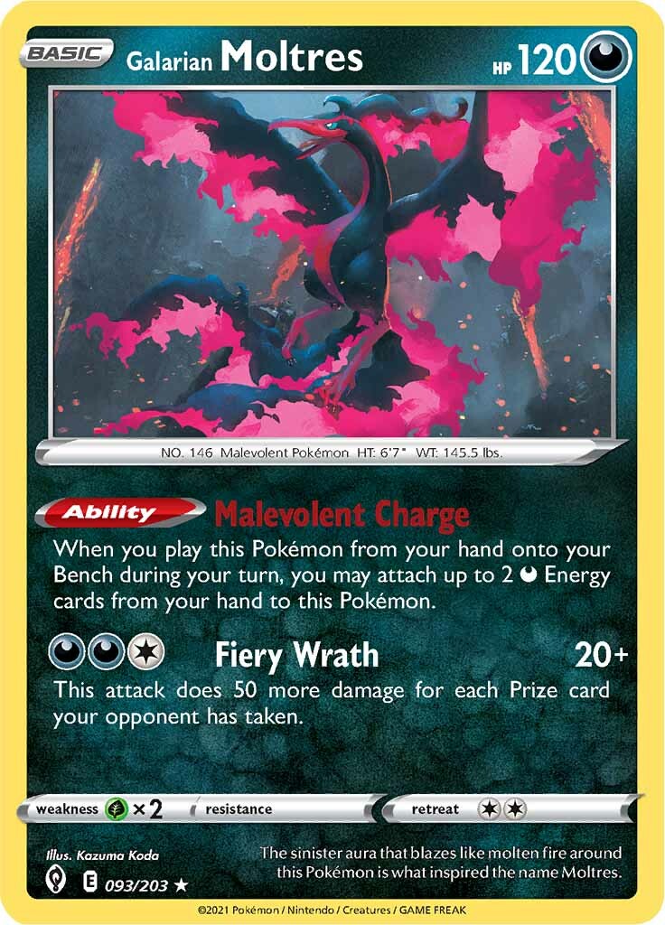 Galarian Moltres (093/203) [Sword & Shield: Evolving Skies] - The Mythic Store | 24h Order Processing