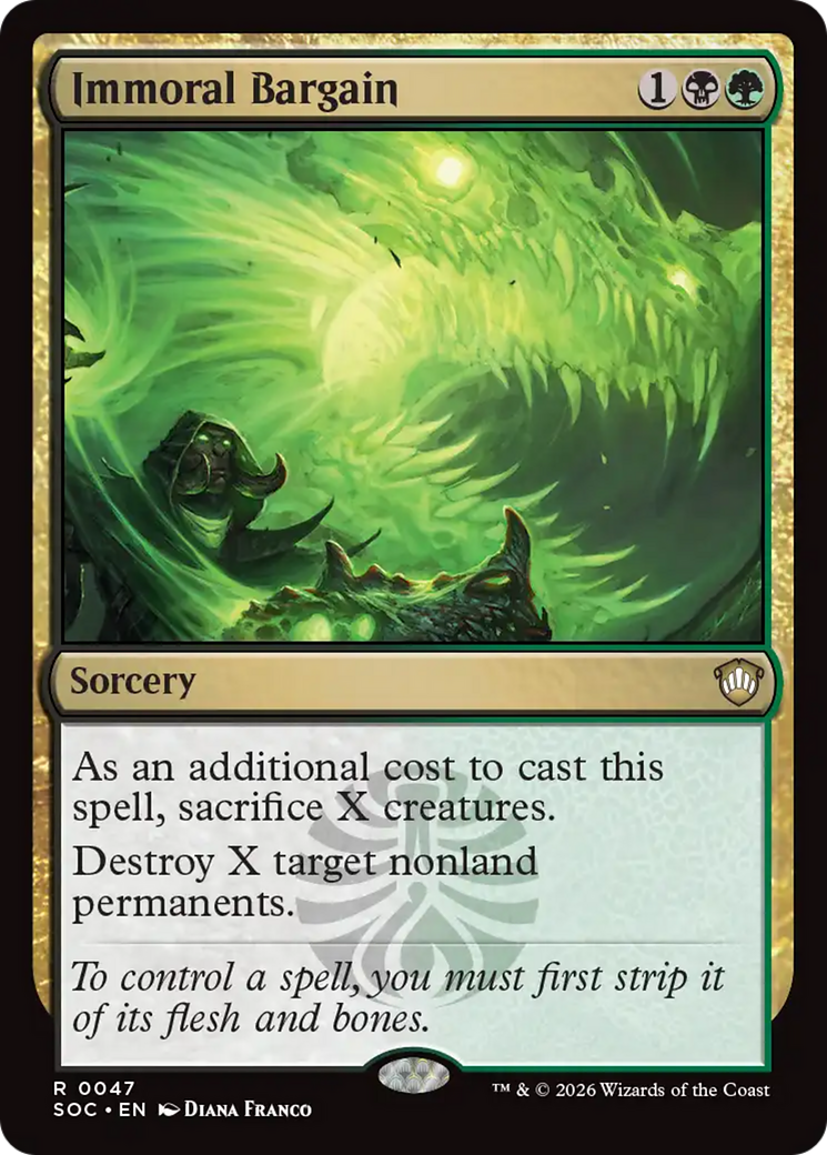 Immoral Bargain [Secrets of Strixhaven Commander] - The Mythic Store | 24h Order Processing