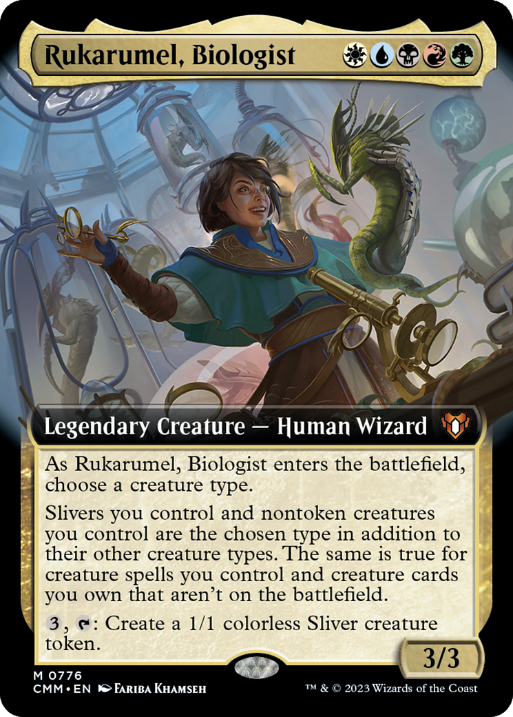 Rukarumel, Biologist (Extended Art) [Commander Masters] - The Mythic Store | 24h Order Processing