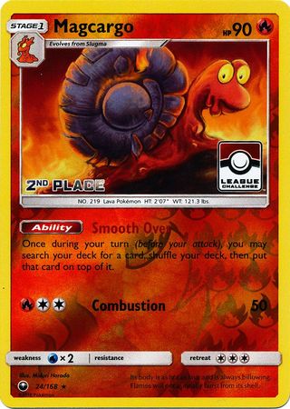 Magcargo (24/168) (League Promo 2nd Place) [Sun & Moon: Celestial Storm] - The Mythic Store | 24h Order Processing