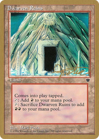 Dwarven Ruins (Mark Justice) [Pro Tour Collector Set] - The Mythic Store | 24h Order Processing