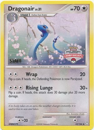 Dragonair (52/146) (State Province Territory Championship Staff) [Diamond & Pearl: Legends Awakened] - The Mythic Store | 24h Order Processing