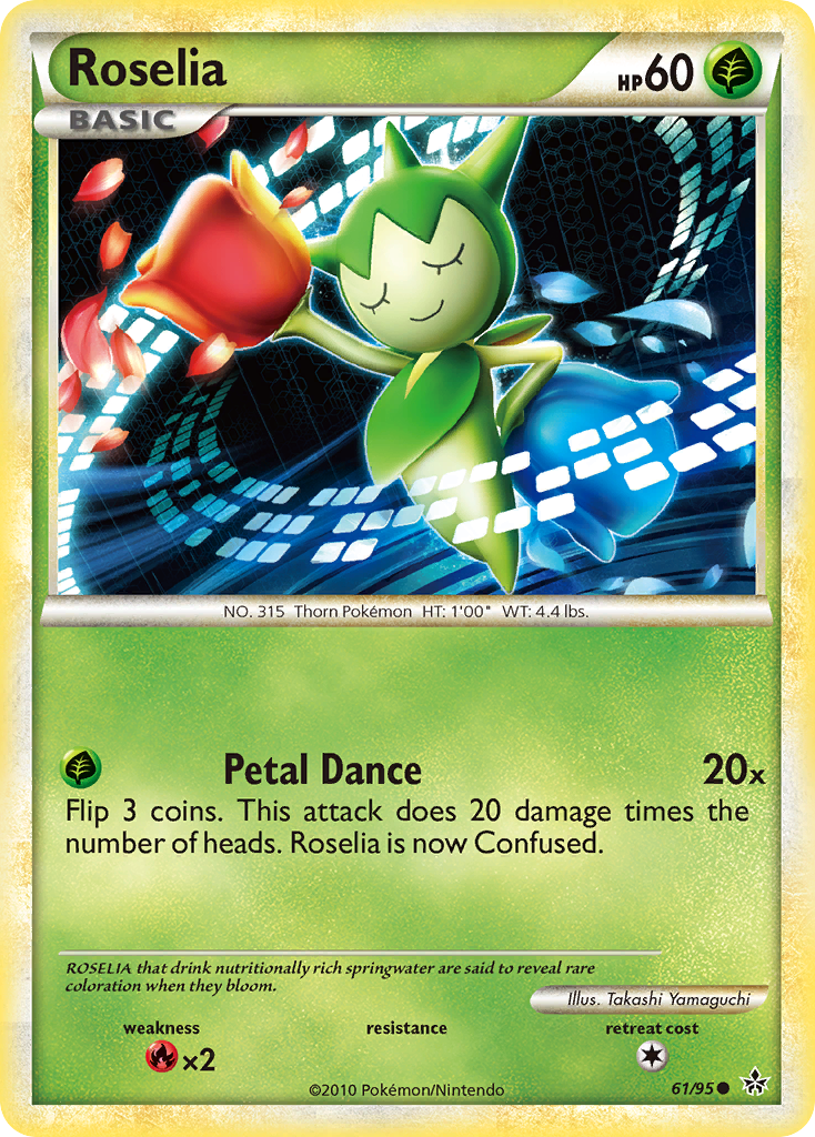 Roselia (61/95) [HeartGold & SoulSilver: Unleashed] - The Mythic Store | 24h Order Processing
