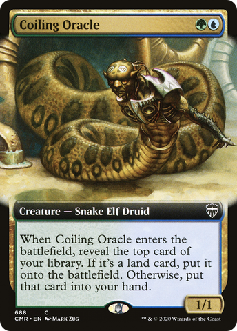 Coiling Oracle (Extended Art) [Commander Legends] - The Mythic Store | 24h Order Processing