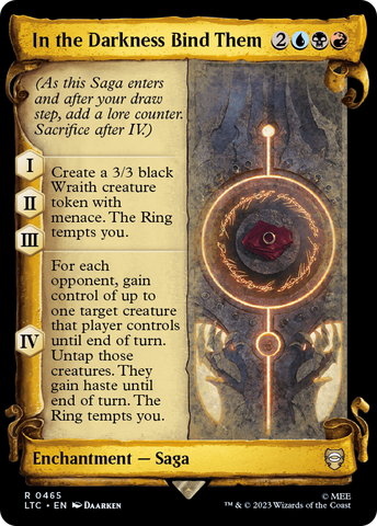 In the Darkness Bind Them [The Lord of the Rings: Tales of Middle-Earth Commander Showcase Scrolls] - The Mythic Store | 24h Order Processing