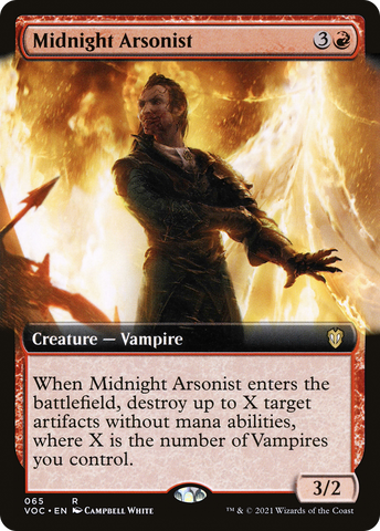 Midnight Arsonist (Extended Art) [Innistrad: Crimson Vow Commander] - The Mythic Store | 24h Order Processing