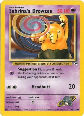 Sabrina's Drowzee (92/132) [Gym Heroes Unlimited] - The Mythic Store | 24h Order Processing