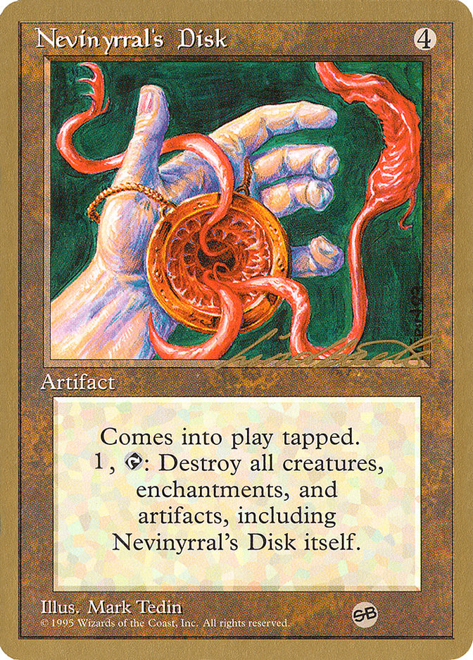 Nevinyrral's Disk (Leon Lindback) (SB) [Pro Tour Collector Set] - The Mythic Store | 24h Order Processing