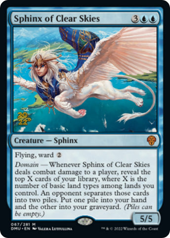 Sphinx of Clear Skies [Dominaria United Prerelease Promos] - The Mythic Store | 24h Order Processing