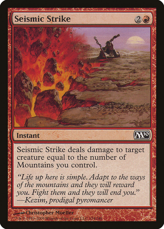 Seismic Strike [Magic 2010] - The Mythic Store | 24h Order Processing
