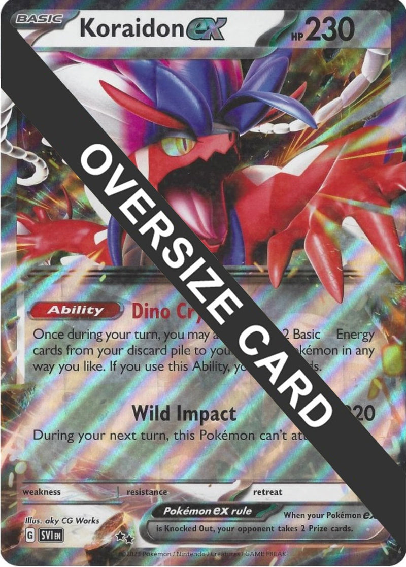 Koraidon ex (125/198) (Jumbo Card) [Scarlet & Violet: Base Set] - The Mythic Store | 24h Order Processing