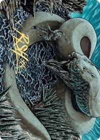 Koma, Cosmos Serpent 2 Art Card (Gold-Stamped Signature) [Kaldheim Art Series] - The Mythic Store | 24h Order Processing