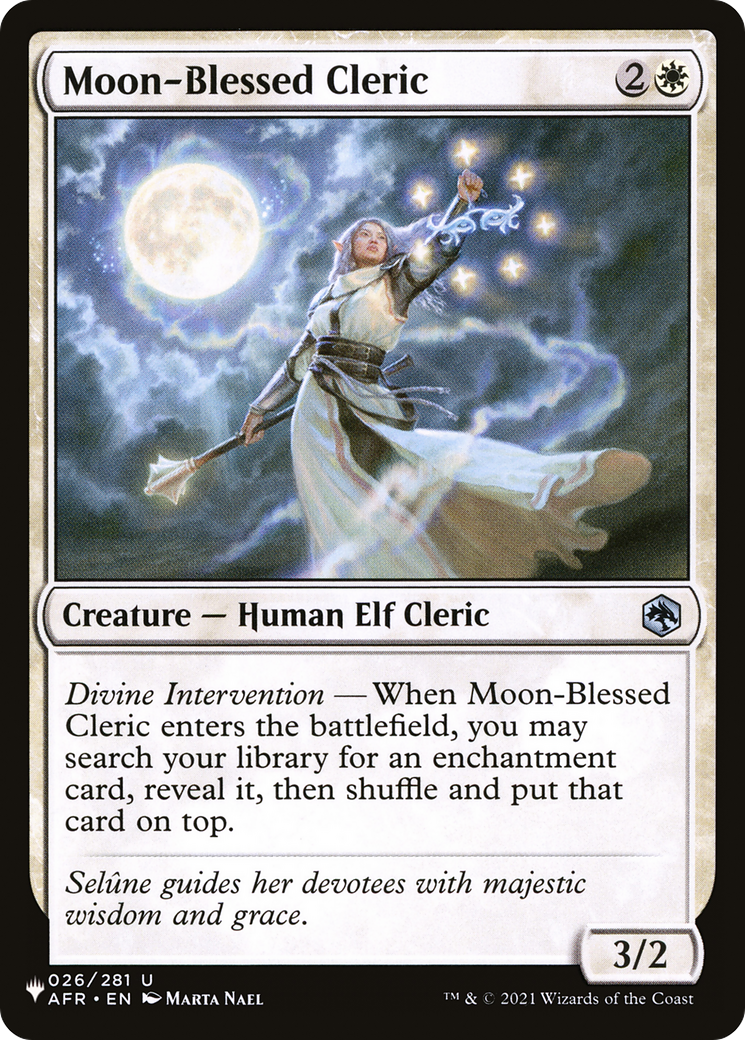 Moon-Blessed Cleric [The List Reprints] - The Mythic Store | 24h Order Processing