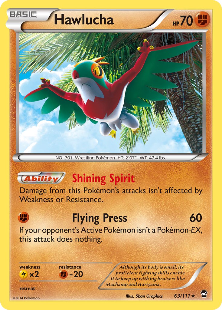 Hawlucha (63/111) (Cosmos Holo) (Blister Exclusive) [XY: Furious Fists] - The Mythic Store | 24h Order Processing