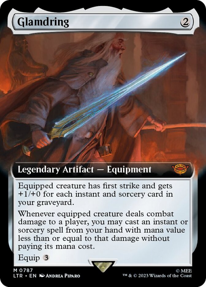 Glamdring (Extended Art) (Surge Foil) [The Lord of the Rings: Tales of Middle-Earth] - The Mythic Store | 24h Order Processing