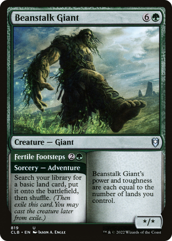 Beanstalk Giant // Fertile Footsteps [Commander Legends: Battle for Baldur's Gate] - The Mythic Store | 24h Order Processing