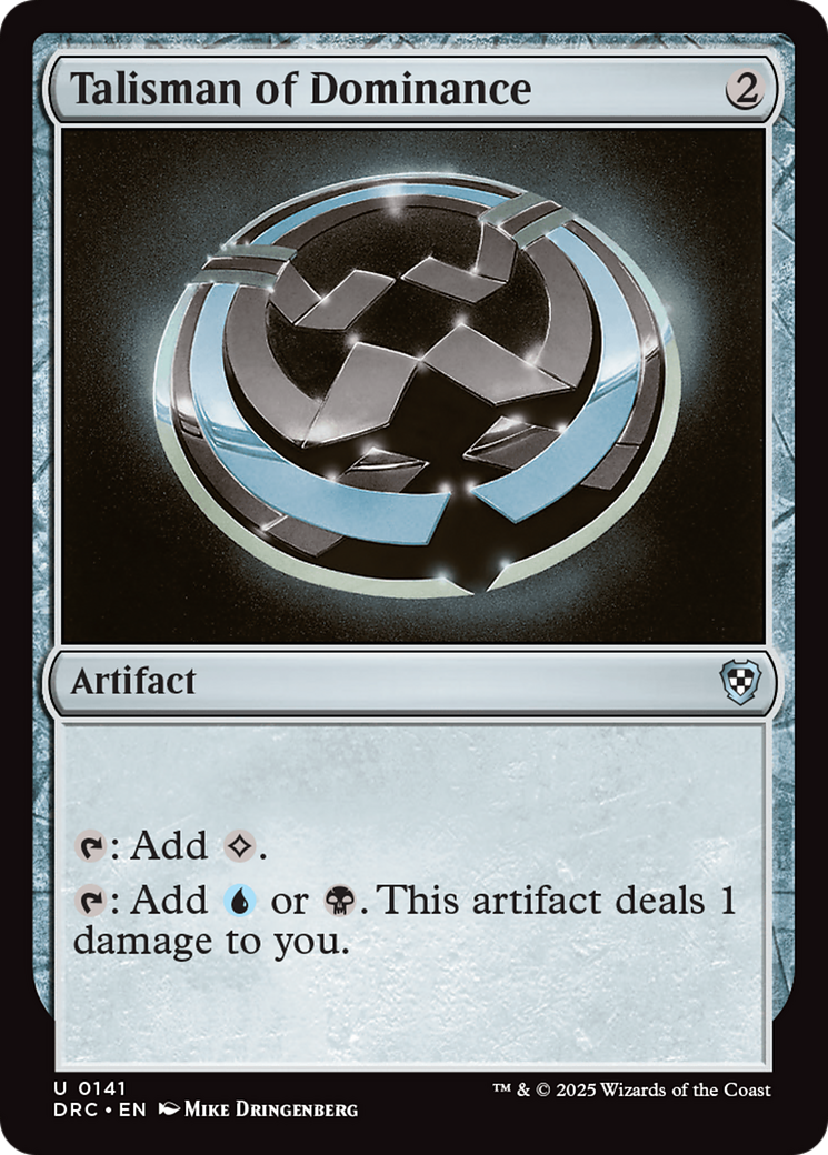 Talisman of Dominance [Aetherdrift Commander] - The Mythic Store | 24h Order Processing