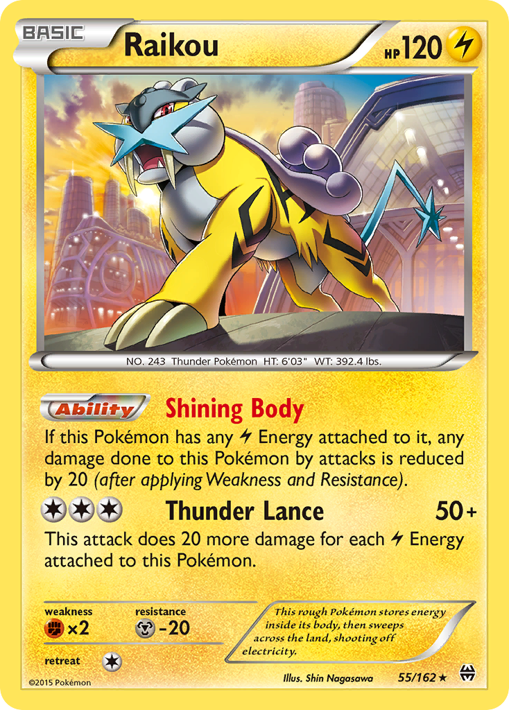 Raikou (55/162) [XY: BREAKthrough] - The Mythic Store | 24h Order Processing