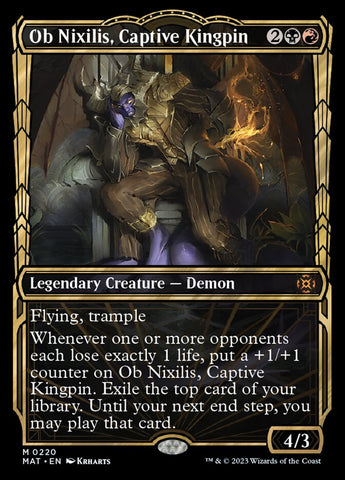 Ob Nixilis, Captive Kingpin (Showcase Halo Foil) [March of the Machine: The Aftermath] - The Mythic Store | 24h Order Processing