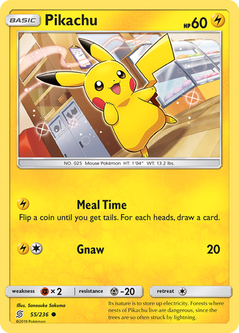 Pikachu (55/236) [Sun & Moon: Unified Minds] - The Mythic Store | 24h Order Processing