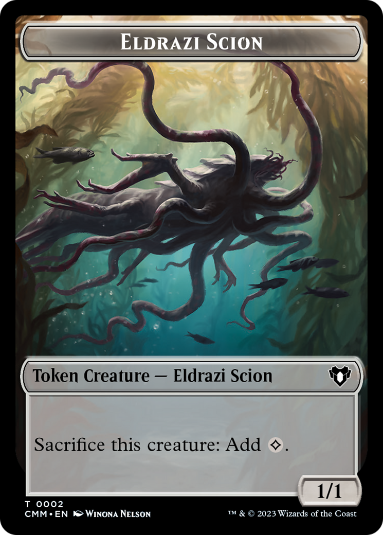 Manifest // Eldrazi Scion Double-Sided Token [Commander Masters Tokens] - The Mythic Store | 24h Order Processing