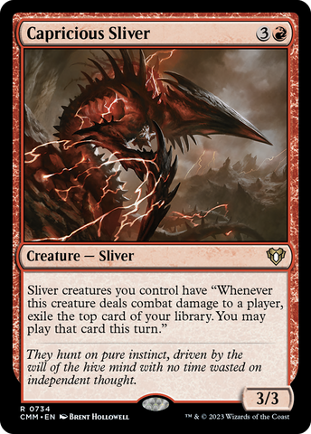 Capricious Sliver [Commander Masters] - The Mythic Store | 24h Order Processing