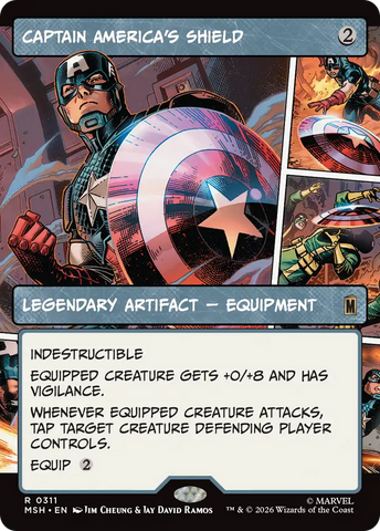 Captain America's Shield (Borderless) (0311) [Marvel Super Heroes] - The Mythic Store | 24h Order Processing