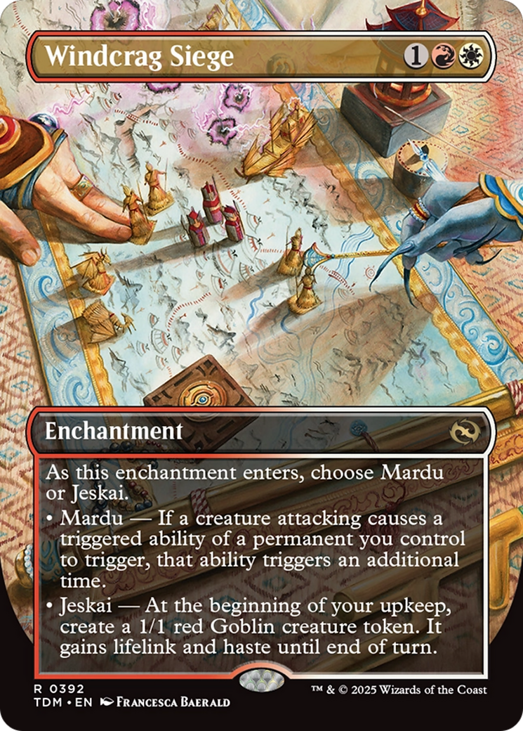 Windcrag Siege (Borderless) [Tarkir: Dragonstorm] - The Mythic Store | 24h Order Processing