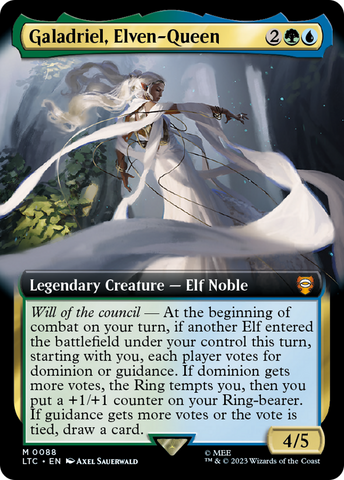 Galadriel, Elven-Queen (Extended Art) [The Lord of the Rings: Tales of Middle-Earth Commander] - The Mythic Store | 24h Order Processing