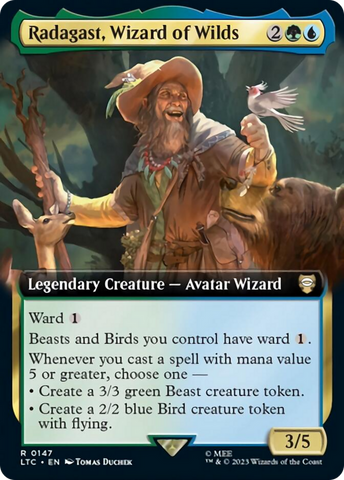 Radagast, Wizard of Wilds (Extended Art) [The Lord of the Rings: Tales of Middle-Earth Commander] - The Mythic Store | 24h Order Processing