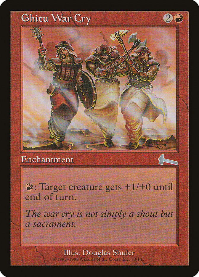 Ghitu War Cry [Urza's Legacy] - The Mythic Store | 24h Order Processing