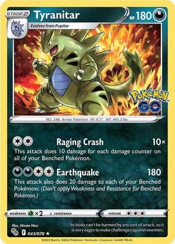 Tyranitar (043/078) [Pokémon GO] - The Mythic Store | 24h Order Processing