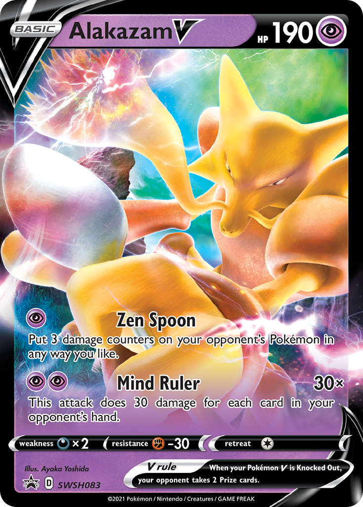 Alakazam V (SWSH083) (Jumbo Card) [Sword & Shield: Black Star Promos] - The Mythic Store | 24h Order Processing
