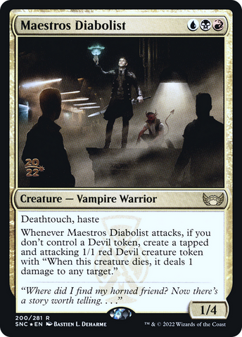 Maestros Diabolist [Streets of New Capenna Prerelease Promos] - The Mythic Store | 24h Order Processing