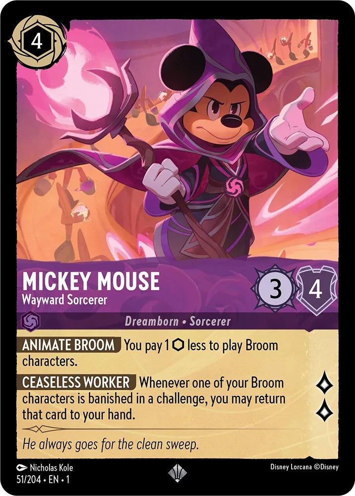 Mickey Mouse - Wayward Sorcerer (51/204) [The First Chapter] - The Mythic Store | 24h Order Processing