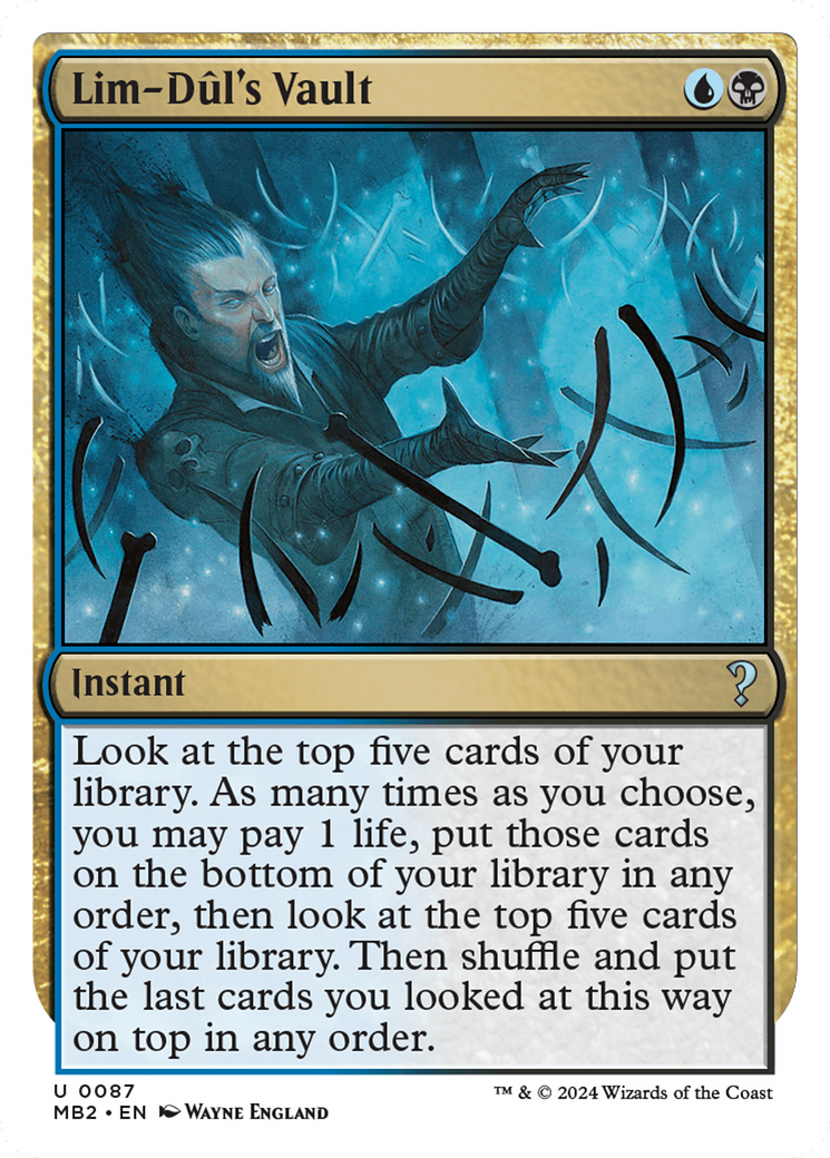 Lim-Dul's Vault (White Border) [Mystery Booster 2] - The Mythic Store | 24h Order Processing
