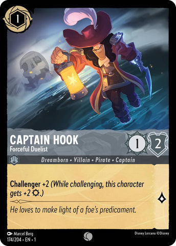 Captain Hook - Forceful Duelist (174/204) [The First Chapter] - The Mythic Store | 24h Order Processing