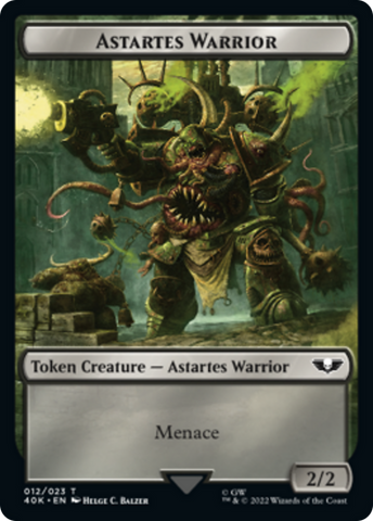 Astartes Warrior // Plaguebearer of Nurgle Double-Sided Token [Warhammer 40,000 Tokens] - The Mythic Store | 24h Order Processing