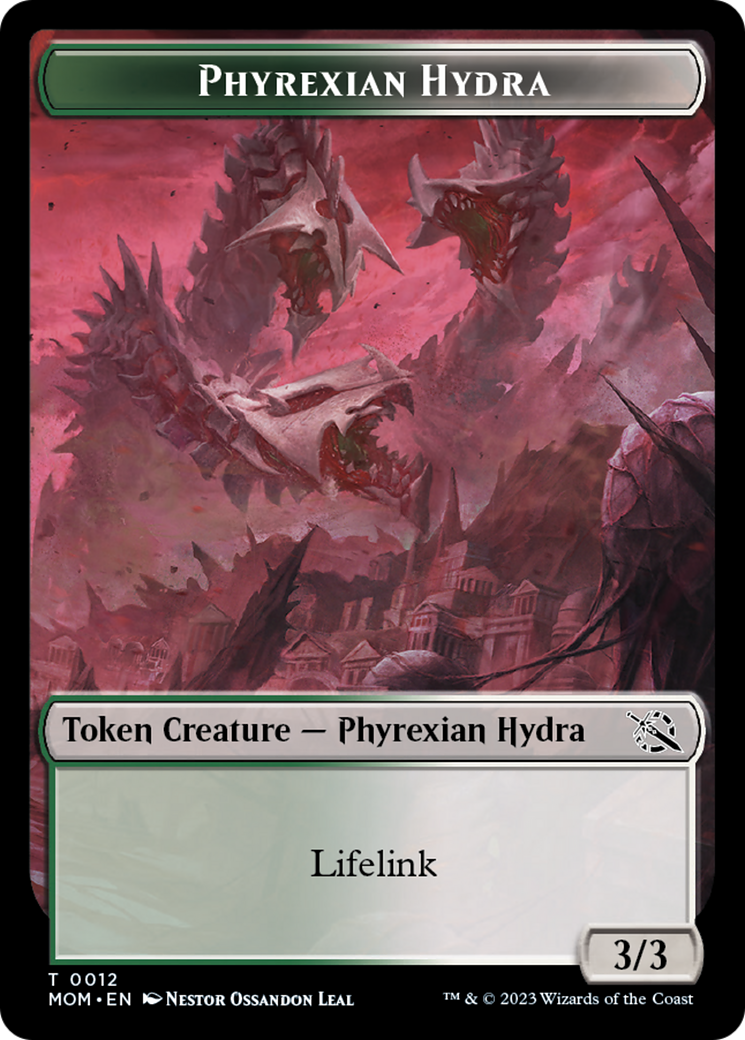 Elemental (2) // Phyrexian Hydra (12) Double-Sided Token [March of the Machine Tokens] - The Mythic Store | 24h Order Processing