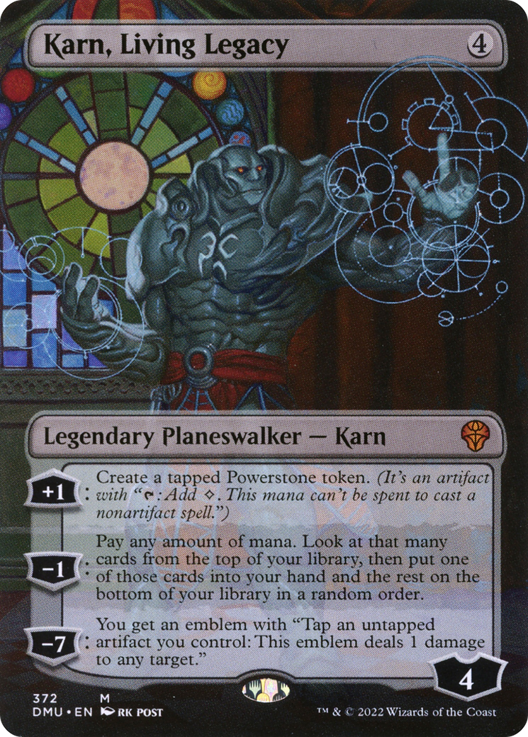 Karn, Living Legacy (Borderless) [Dominaria United] - The Mythic Store | 24h Order Processing