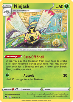 Ninjask (014/185) [Sword & Shield: Vivid Voltage] - The Mythic Store | 24h Order Processing