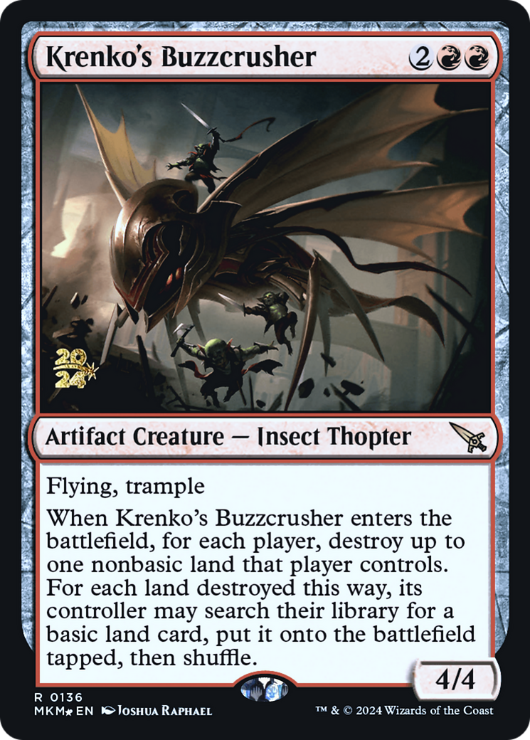 Krenko's Buzzcrusher [Murders at Karlov Manor Prerelease Promos] - The Mythic Store | 24h Order Processing