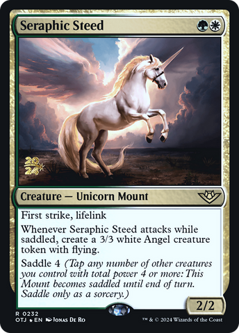 Seraphic Steed [Outlaws of Thunder Junction Prerelease Promos] - The Mythic Store | 24h Order Processing