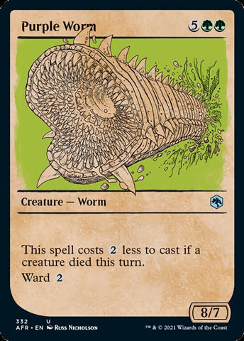 Purple Worm (Showcase) [Dungeons & Dragons: Adventures in the Forgotten Realms] - The Mythic Store | 24h Order Processing