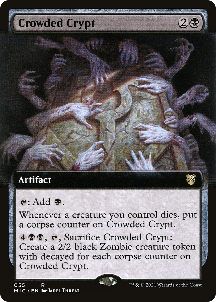 Crowded Crypt (Extended Art) [Innistrad: Midnight Hunt Commander] - The Mythic Store | 24h Order Processing