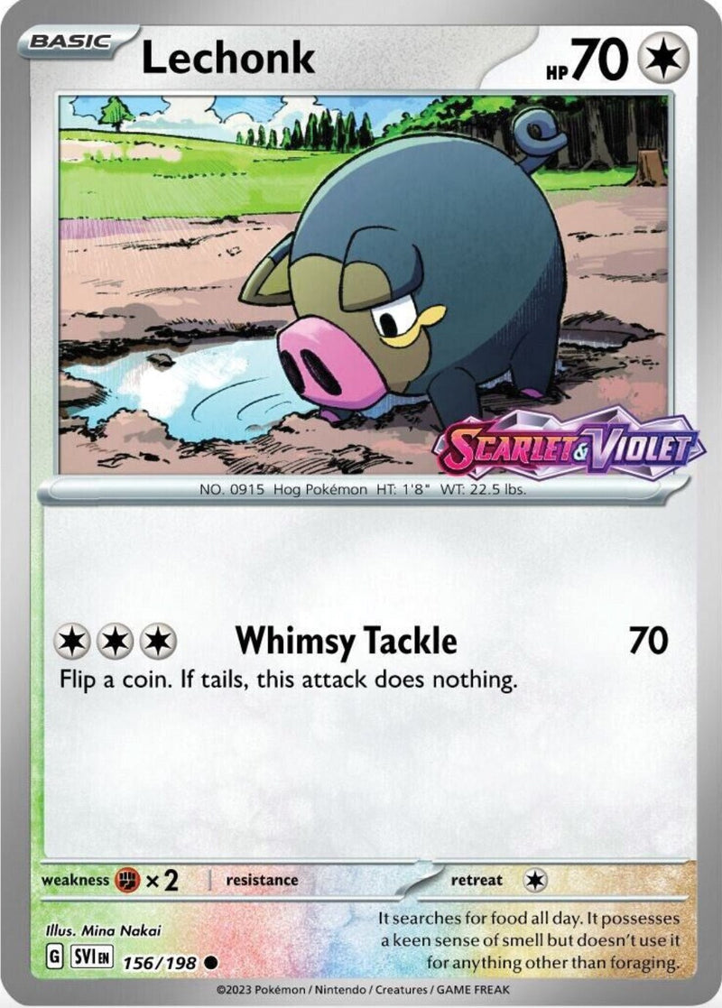 Lechonk (156/198) (Best Buy Promo) [Scarlet & Violet: Base Set] - The Mythic Store | 24h Order Processing