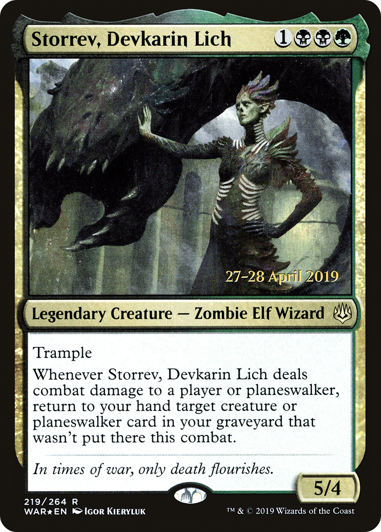 Storrev, Devkarin Lich [War of the Spark Prerelease Promos] - The Mythic Store | 24h Order Processing