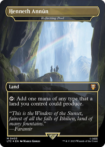 Henneth Annun - Reflecting Pool (Borderless) (Surge Foil Realms and Relics) [The Lord of the Rings: Tales of Middle-Earth Commander] - The Mythic Store | 24h Order Processing