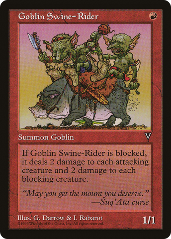 Goblin Swine-Rider [Visions] - The Mythic Store | 24h Order Processing